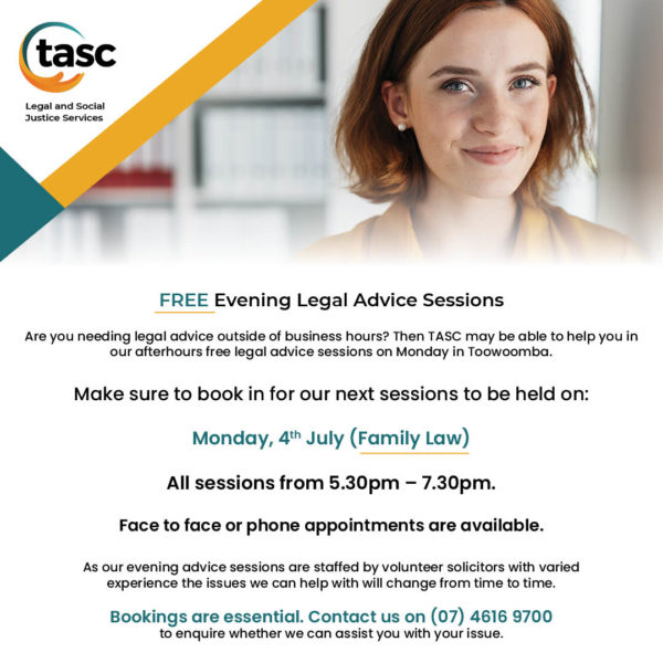 FREE Evening Legal Advice Sessions