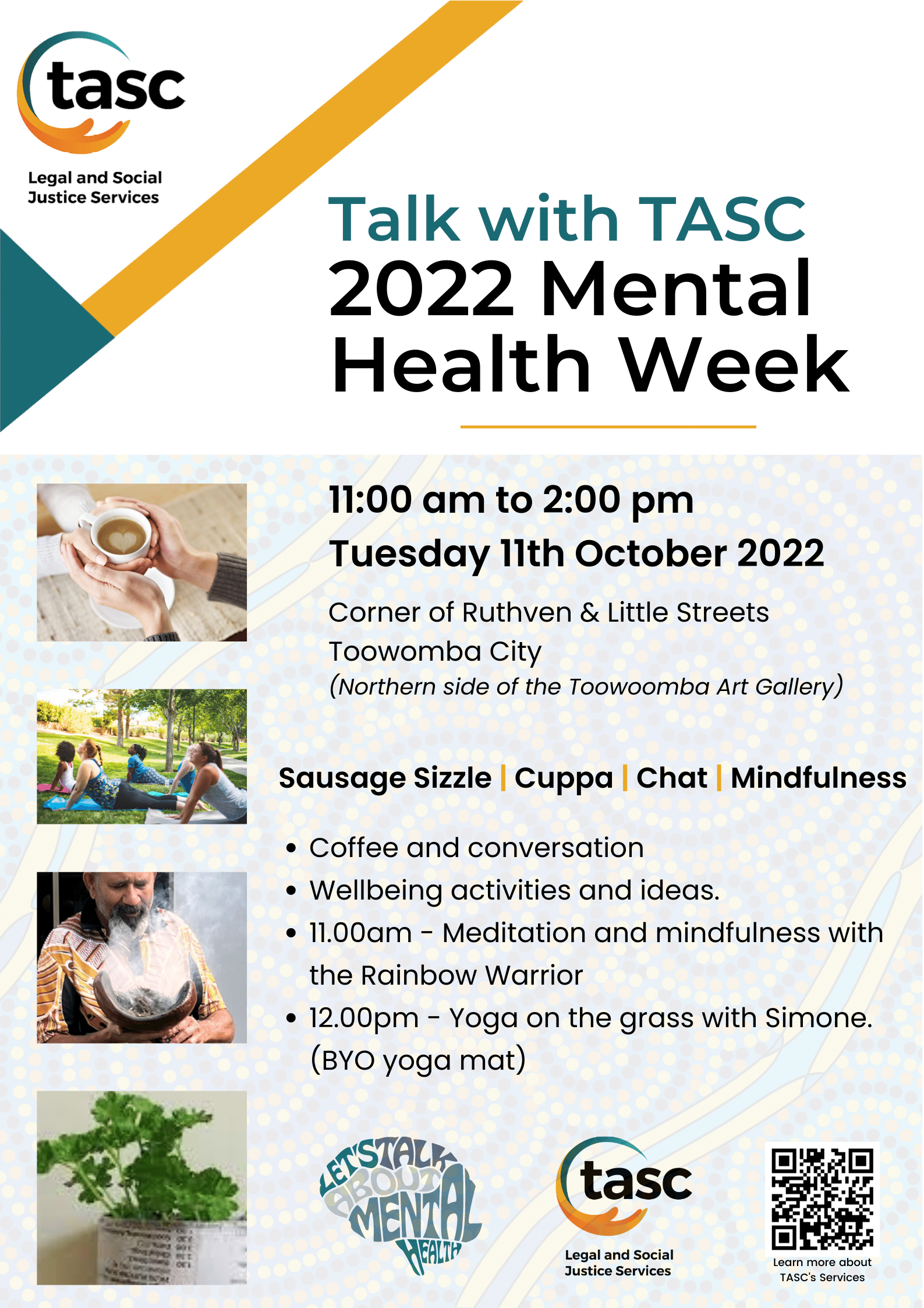 Talk with TASC during Mental Health Week