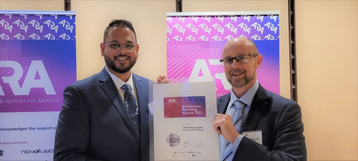 TASC Wins SILVER at the Australasian Reporting Awards (ARA) 2023